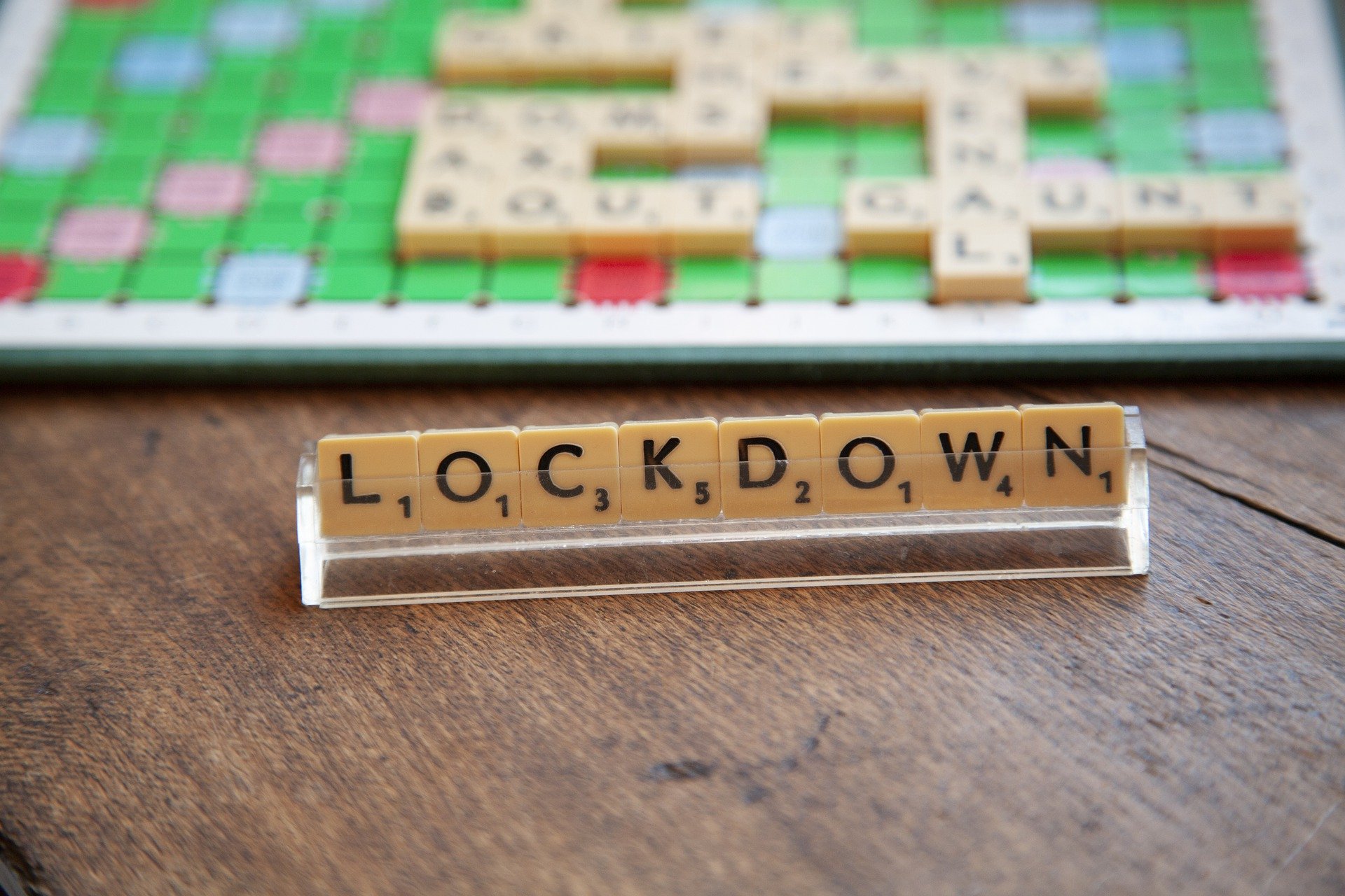 Lockdown Scrabble Letters